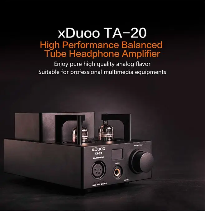 XDUOO TA-20 12AU7 трубка высокопроизводительный сбалансированный ламповый усилитель для наушников стерео усилитель мощности