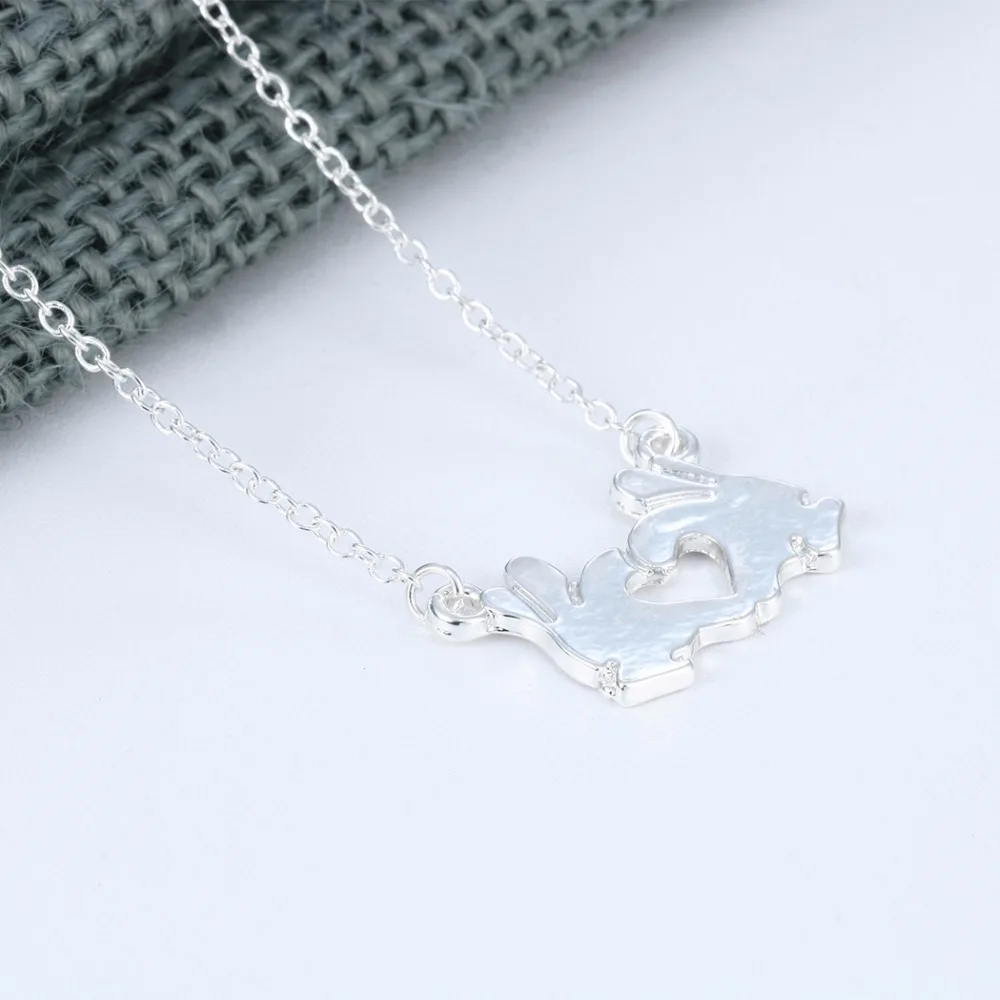 Kinitial 10Pcs Night Club Fashion Hand Heart Necklaces &amp Pendants Jewelry Accessories for Women Chain Hip Hop Choker Collar | Украшения