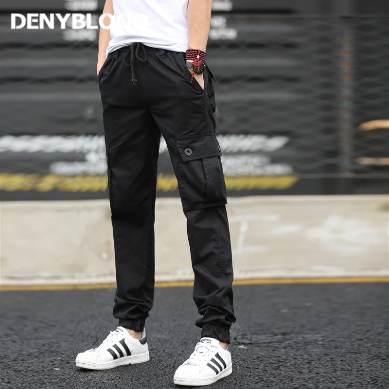 

Denyblood Jeans Cargo Pants Men 2017 Autum New Army Green Military Casual Pants Khaki Chinos Twill Pants Trousers B0472
