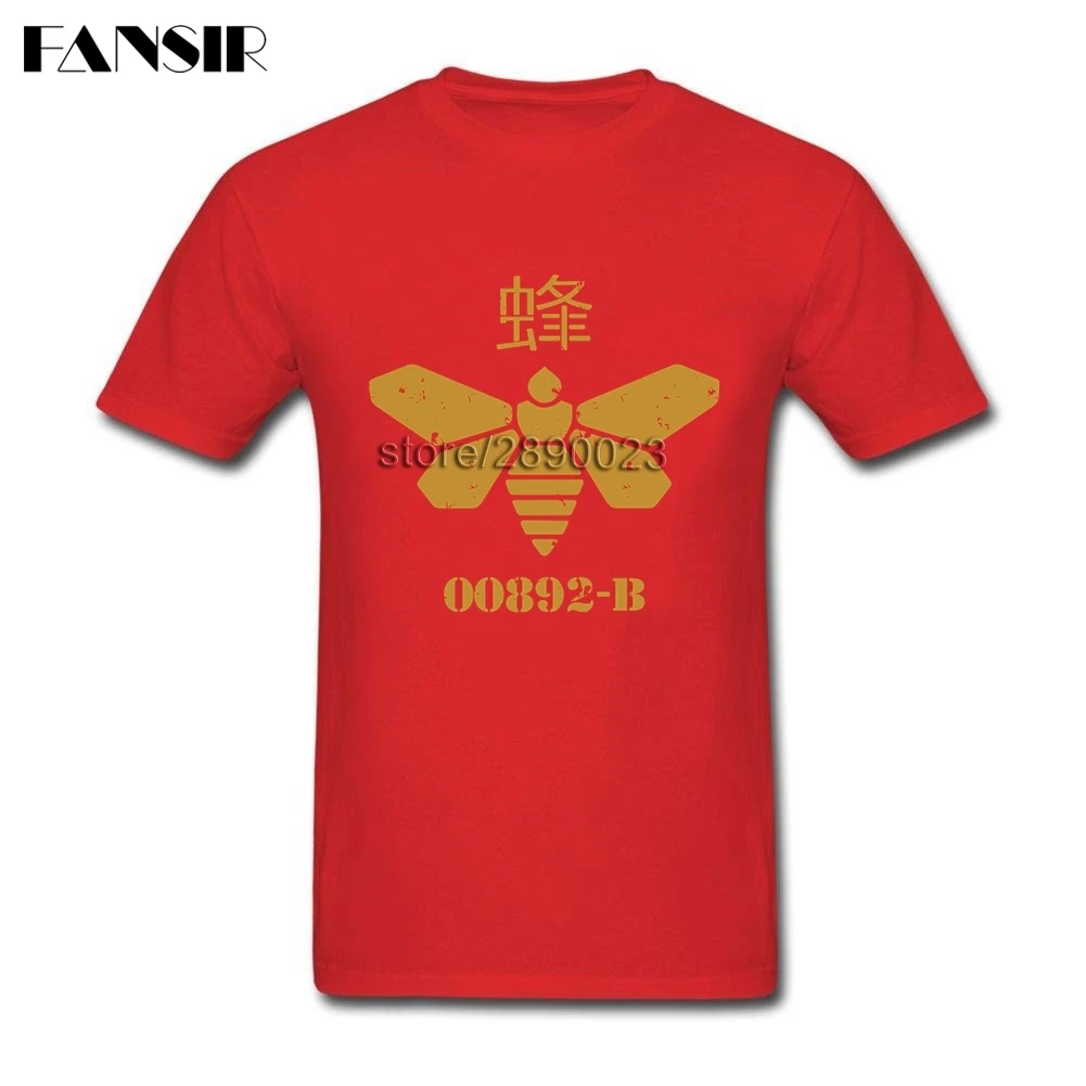 Bee Breaking Bad Men Tshirt Funny T Shirts Short Sleeve Cotton Custom XS-3XL Clothes For Teenage | Мужская одежда