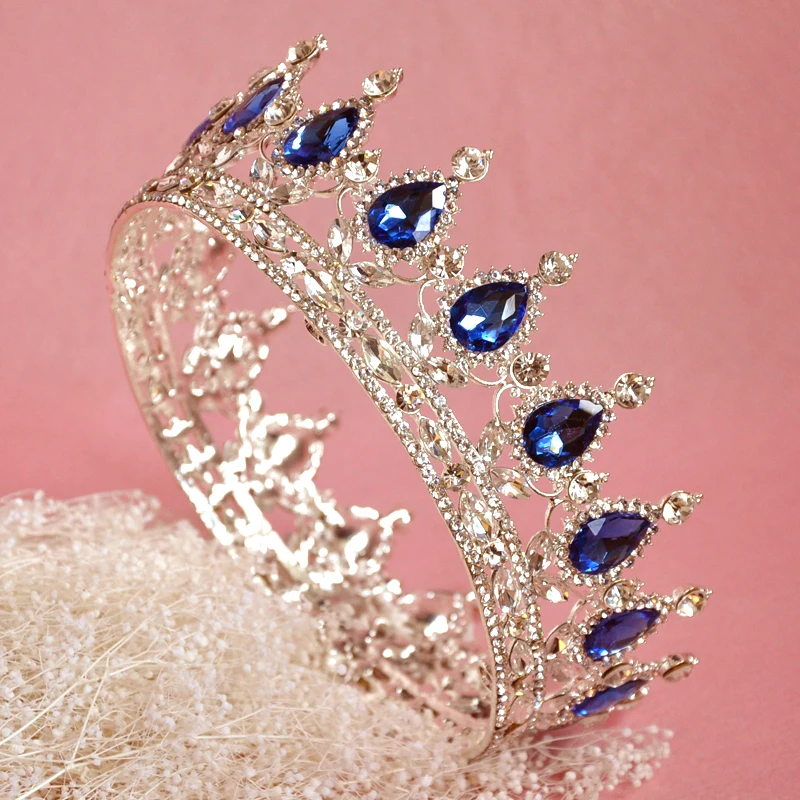 2017 свадебное платье невесты Water Drop девушка серебро Quinceanera Kings Queens и короны диадемы