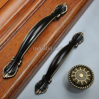 10pcs european solid brass kitchen door handles cupboard wardrobe drawer cabinet pulls handlesknobs furniture hardware