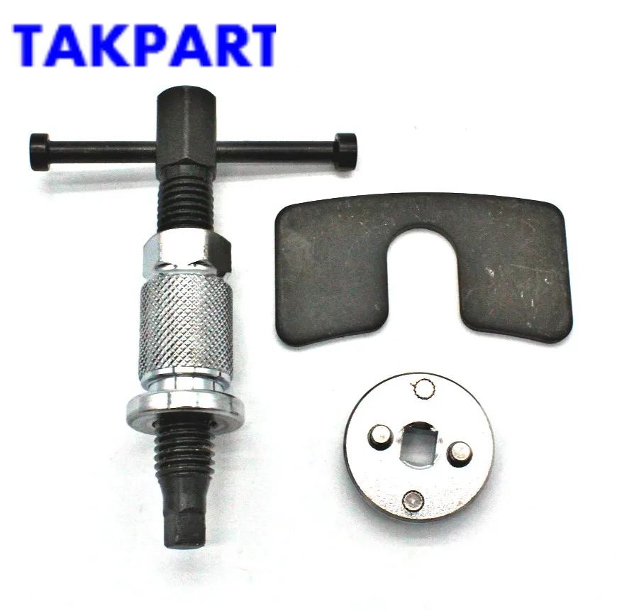TAKPART Hot Sale Car Brake Caliper Piston Rewind Tool Right handle Set Wind Back Repair Kit for Most European and Japanese |