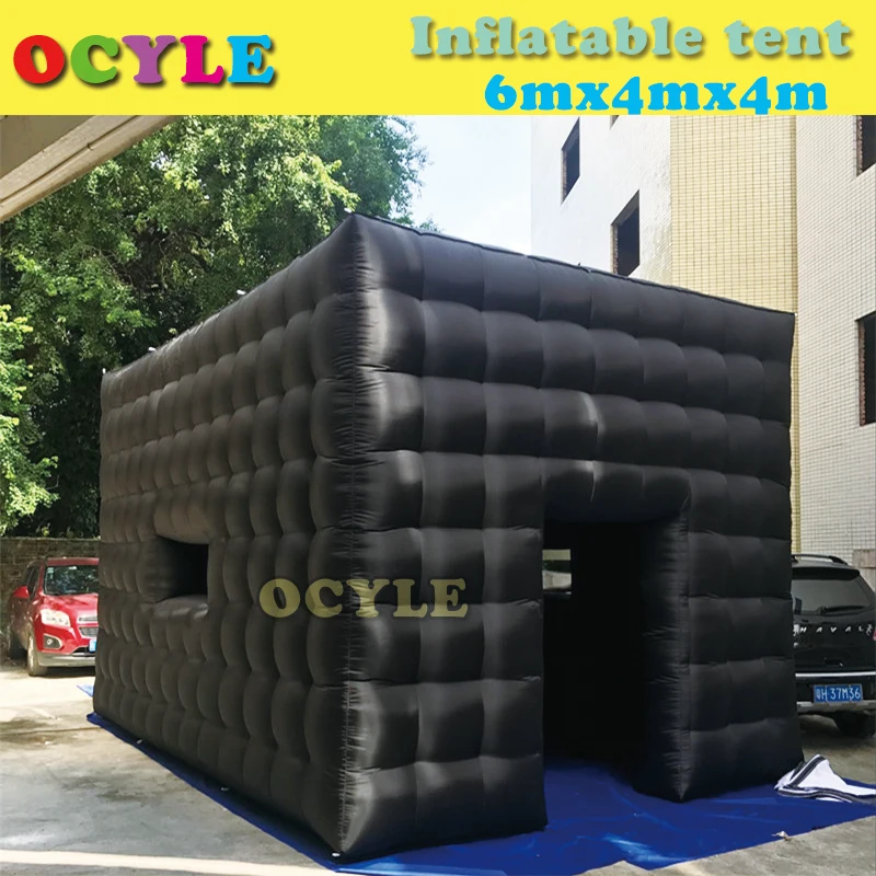 Черная надувная кубическая палатка для улицы 6 м|outdoor inflatable|tent inflatableinflatable outdoor |