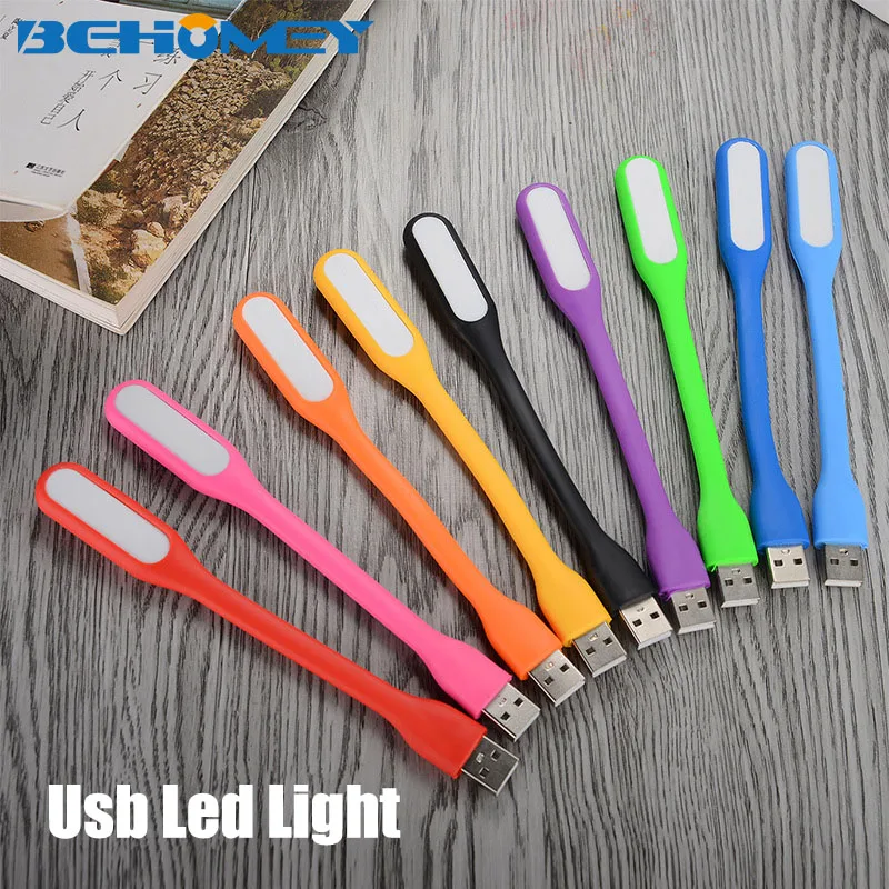 2pcs Behomey USB Mini Lamp Ultra Bright 1.2W Usb Led Light for Notebook Computer Laptop PC Portable Flexible Metal Neck Foldable | Лампы и