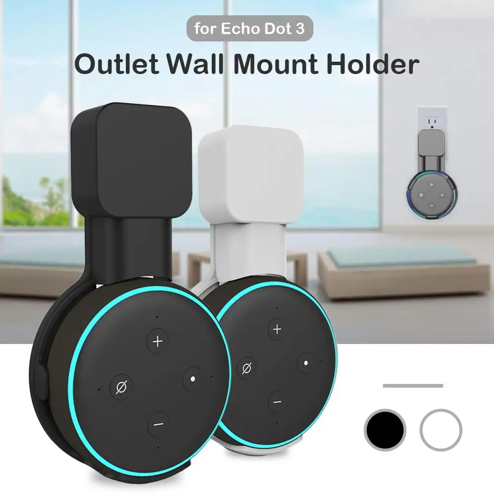 Outlet настенный держатель для Echo Dot 3 компактный стенд умных домашние динамики со
