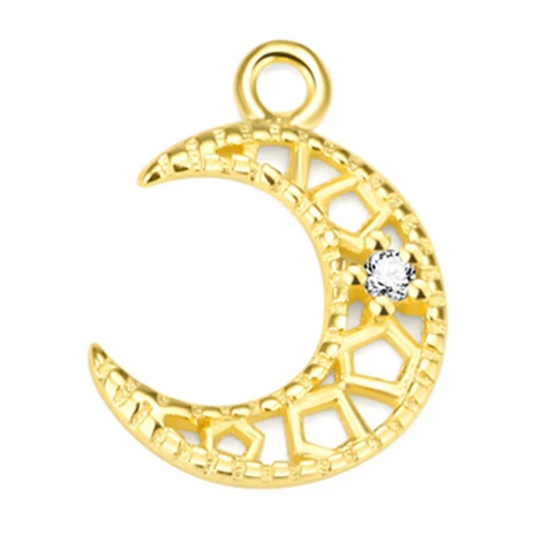 Style 3 Gold Стерлингового серебра 925 аксессуары ручной работы DIY серьги ожерелье браслет кулон инкрустированный драгоценный камень для изготовления ювелирных украшений - Цвет: Style 3 Gold