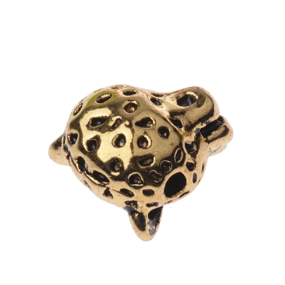 5 шт. оптовая продажа много золотых леопардовых головок сплав для мужчин шарм