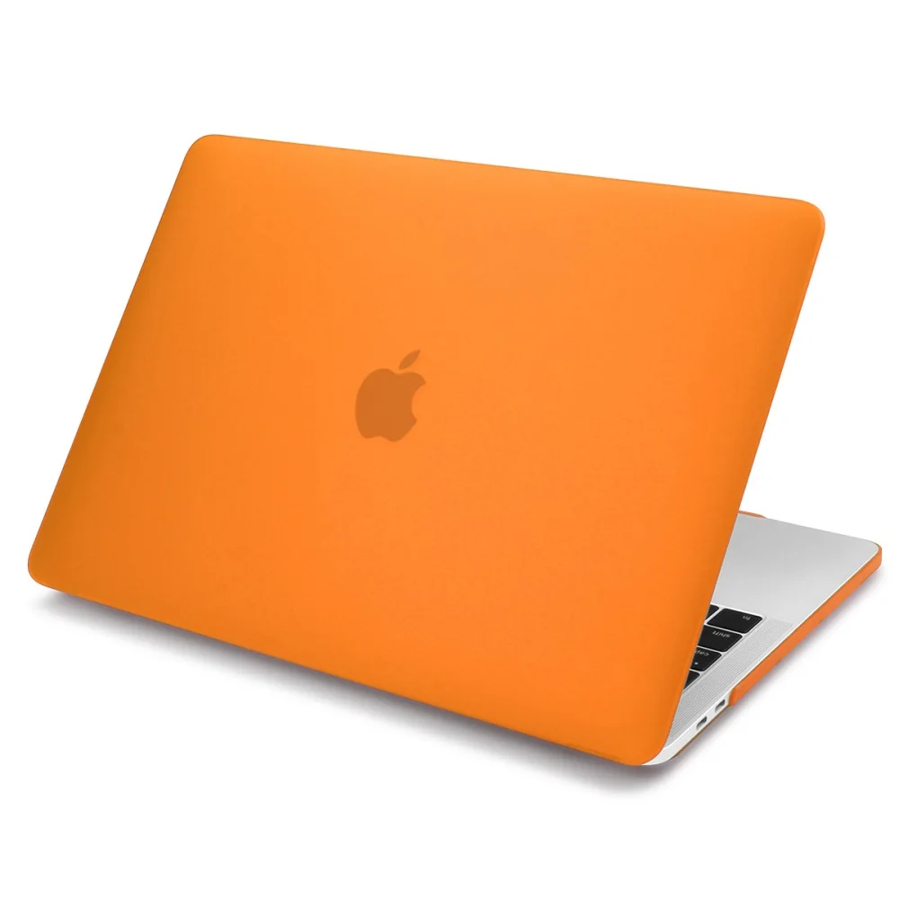 Matte Orange Кейс для ноутбука за Macbook Air 1113 дюймов A1466 A1932 Pro 13.3 15 retina A1706 A1708 A1989 Сумка для ноутбука - Цвет: Matte Orange