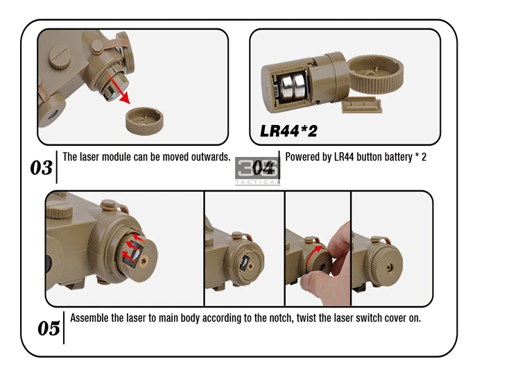 Чехол для телефона с красным лазером и батареей рельса Пикатинни 20 мм|Подсветка