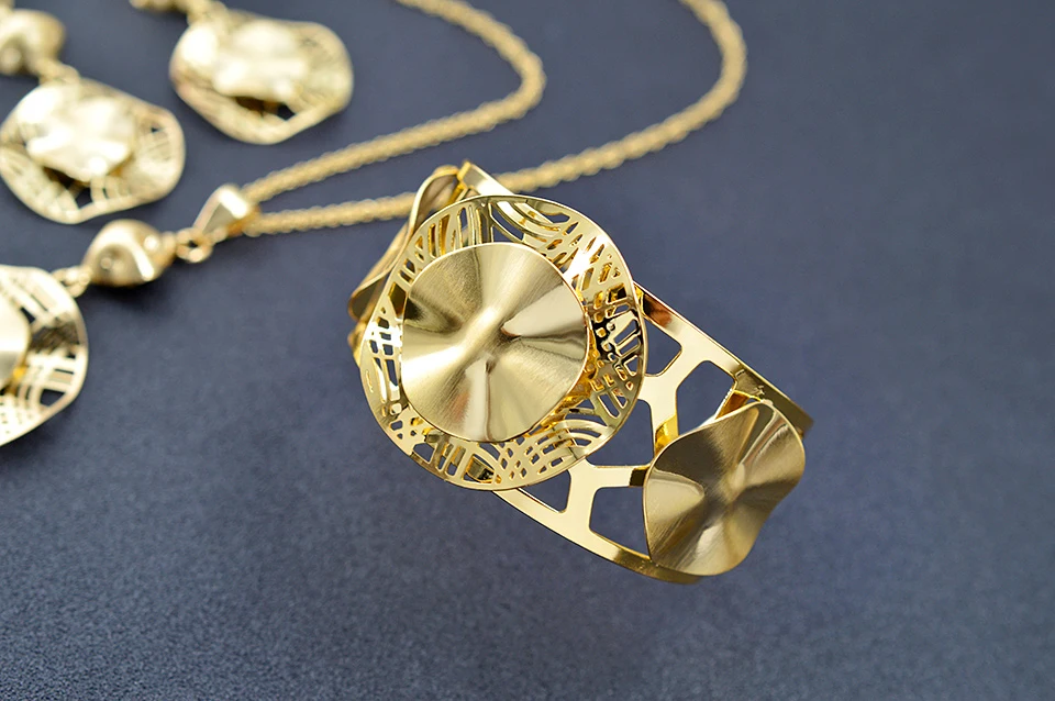 Sunny Jewelry модные украшения колье серьги Кулон Ювелирные наборы для женщин часы полые для вечерние, свадебные, повседневные