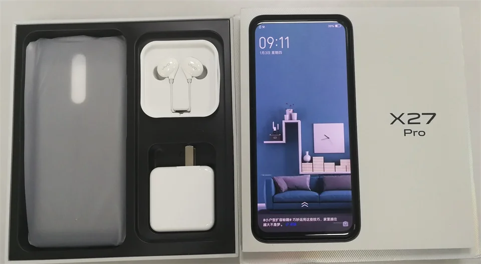 Vivo X27 Pro мобильный телефон 4G LTE Android 9,0 Восьмиядерный Snapdragon 710 8+ 256G экран отпечатков пальцев HiFi 6," FHD+ 48 МП камера