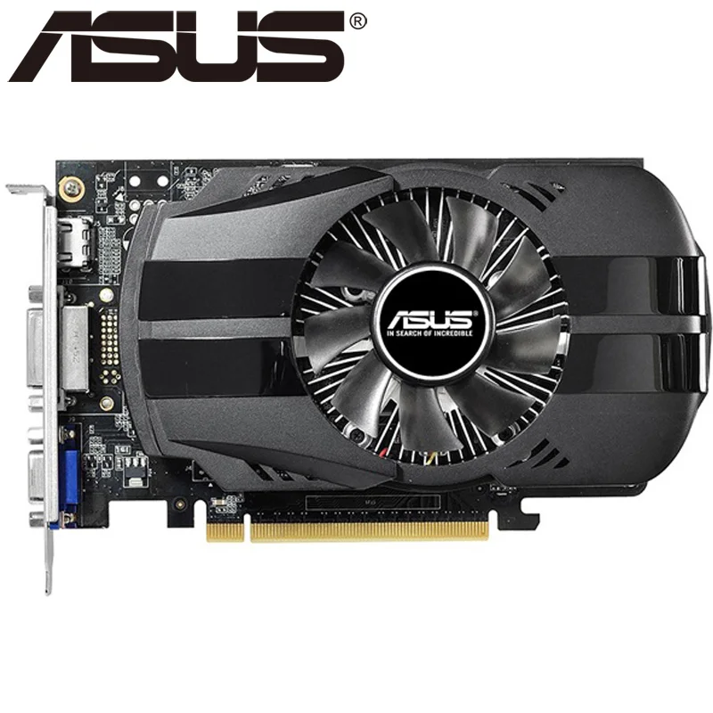 ASUS видео карта оригинальный GTX 750 1 ГБ 128bit GDDR5 Видеокарты для NVIDIA GeForce GTX750 HDMI DVI