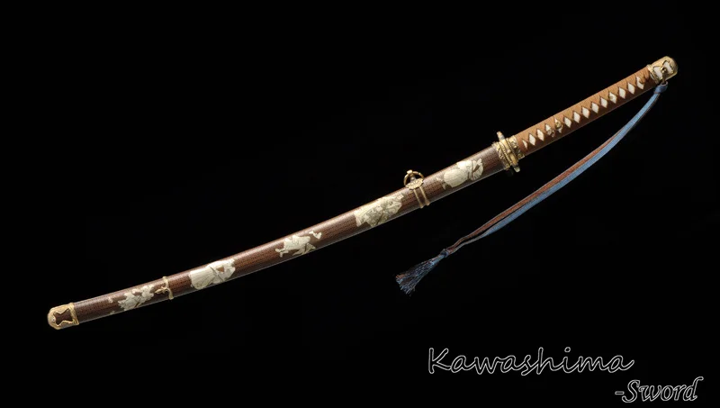 Японский полицейский Меч Катана глина закаленное 1095 Высокоуглеродистая сталь