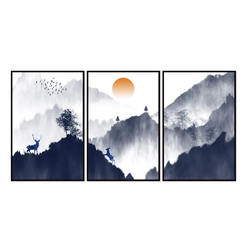 Оптовая продажа с фабрики (без рамки) пейзаж серии Плакат холст печать на холсте