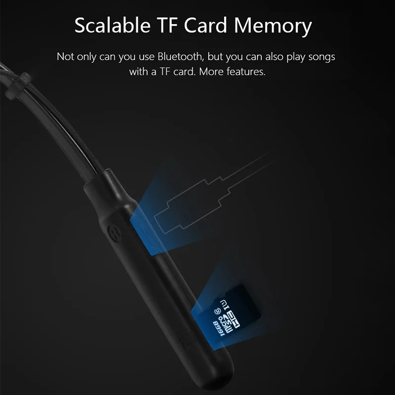 Bluetooth наушники беспроводные магнитные поддержка tf карты с микрофоном стерео для