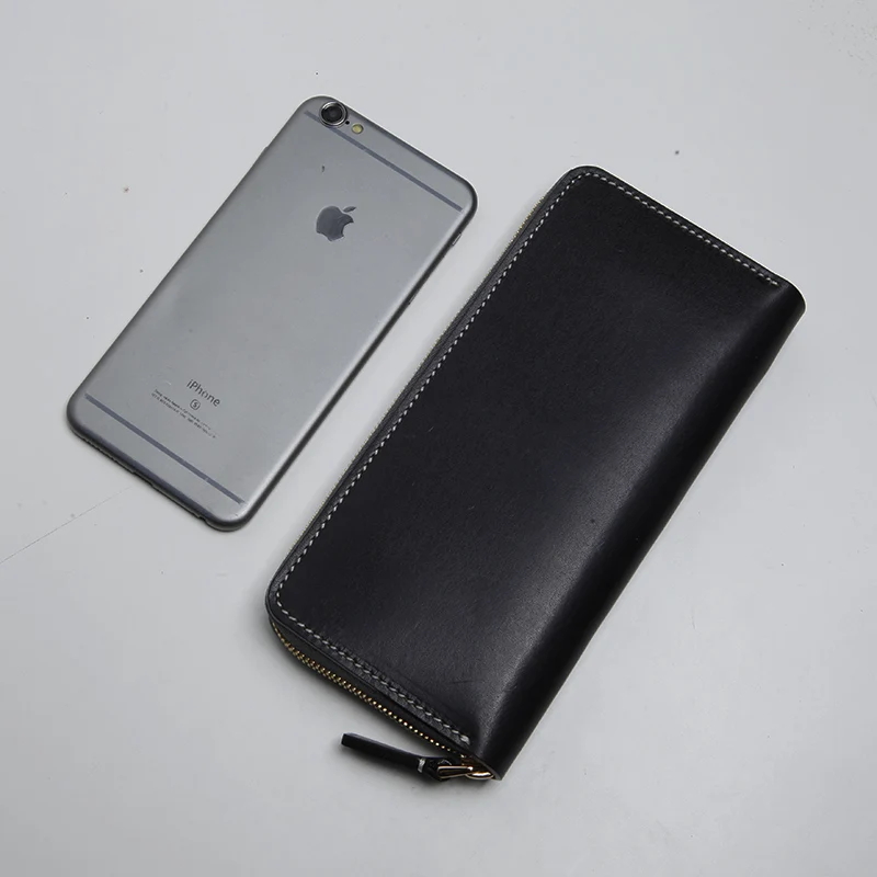 Мужской кожаный кошелек LANSPACE брендовый тонкий модный дизайнерский Кошелек для