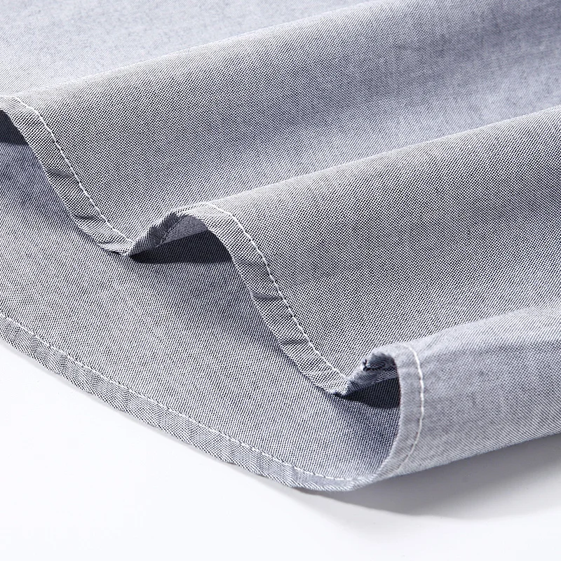 Langmeng бренд 100% хлопок Оксфорд мужская рубашка с длинными рукавами мужские