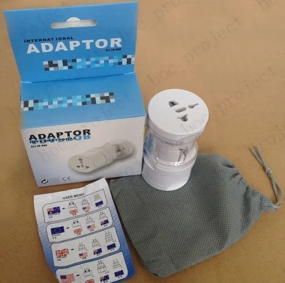 Универсальный дорожный адаптер питания Все в одном переходник с розеткой для США