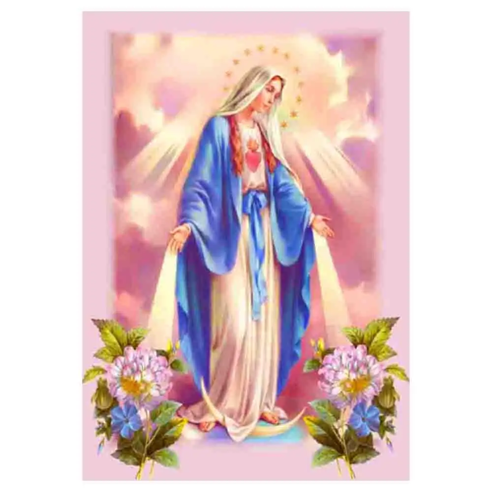 Diy Алмазная картина религиозная икона полная круглая вышивка значок Стразы