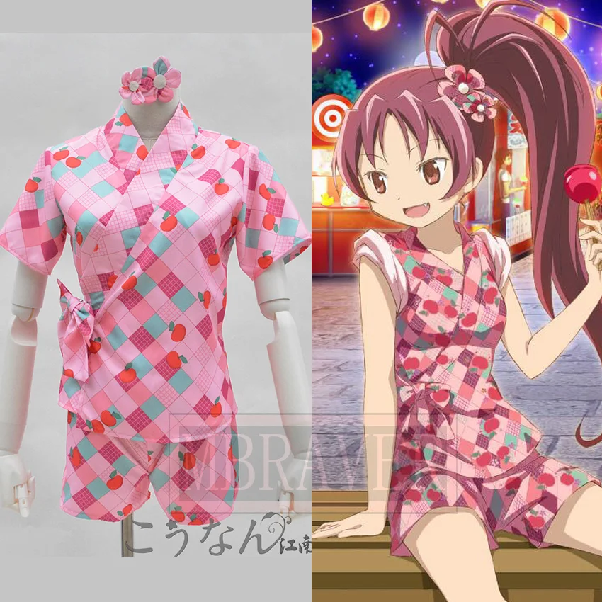 

Костюм для косплея Puella Magi Madoka Magica Sakura Kyouko, летний Халат