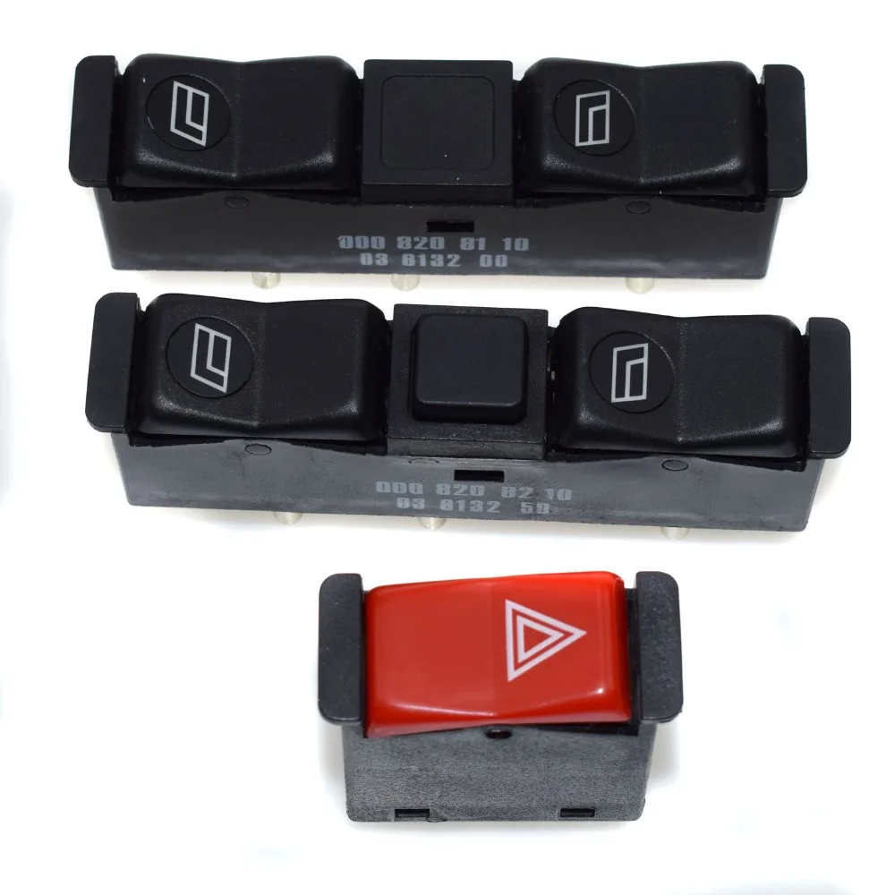 Выключатель ISANCE Power Window LR & Warning аварийный выключатель света для Mercedes Benz W123 W126 W201