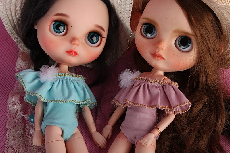 1 комплект милый купальный костюм разных цветов модный для кукол Blyth аксессуары