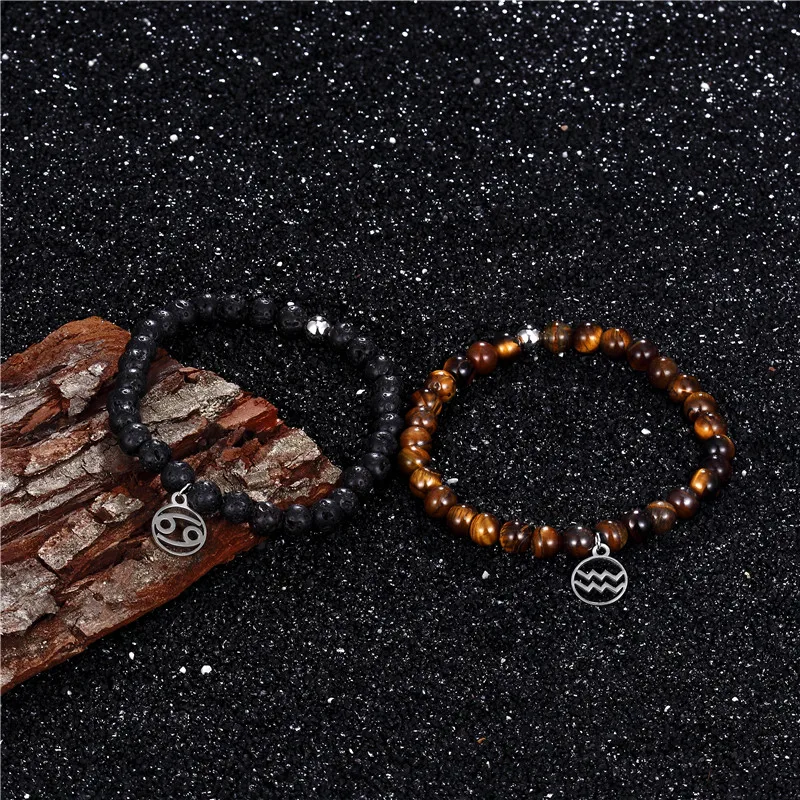 Мужской браслет из нержавеющей стали с бусинами диаметром 6 мм | Украшения и