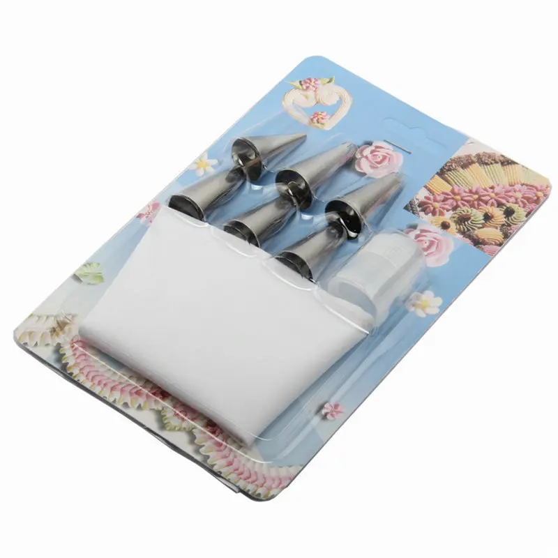 8 шт. кондитерские насадки из нержавеющей стали кондитерский мешок для крема