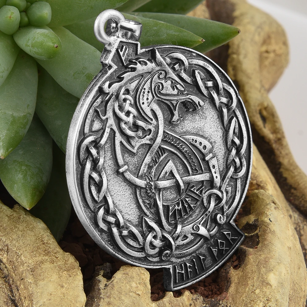 1 шт. ожерелье Викинг wolf Dragon Pendnat с узлом|celtic knot|viking wolfknot celtic |