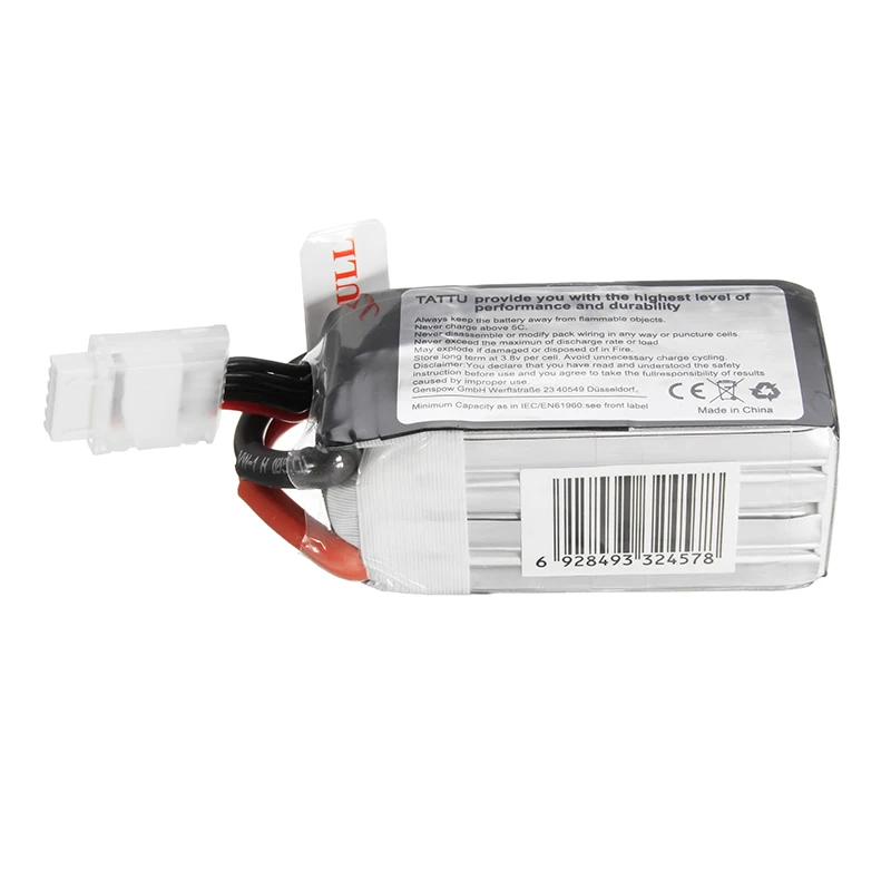 TATTU 14 8 V 1550mAh 45C 22.9Wh 4S XT60 разъем Lipo батарея для DIY Вертолет FPV гоночный Дрон гонщик