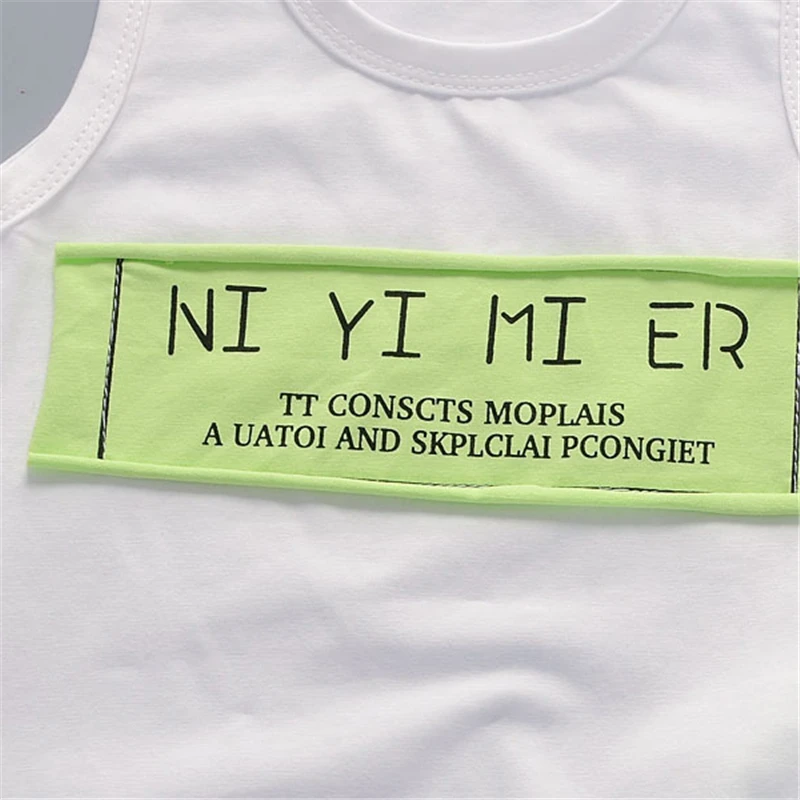 Модная детская одежда 2018 популярная летняя новая футболка с принтом алфавита +