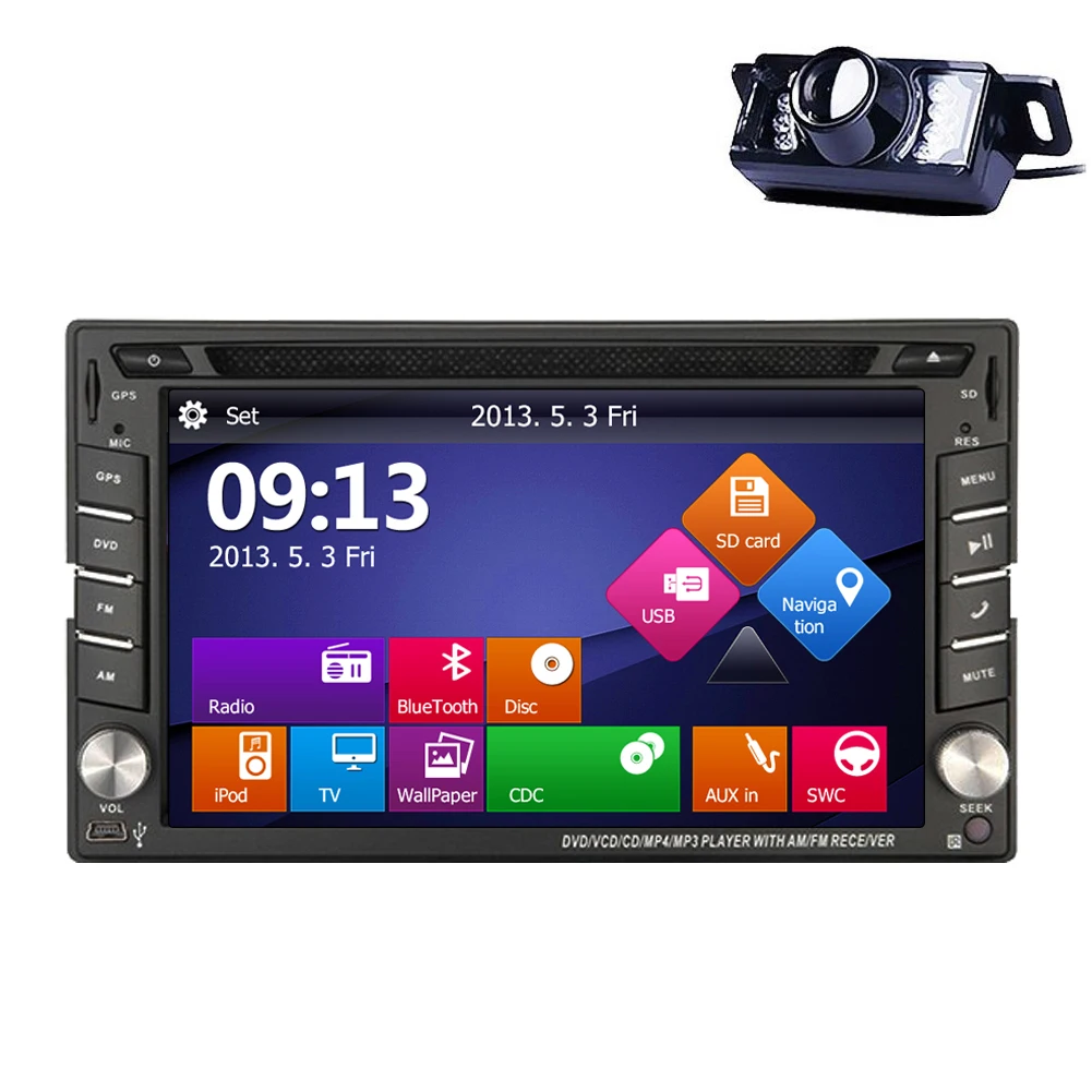 Стерео Авторадио приемник аудио gps автомобильный DVD карта MP3 музыка MP4