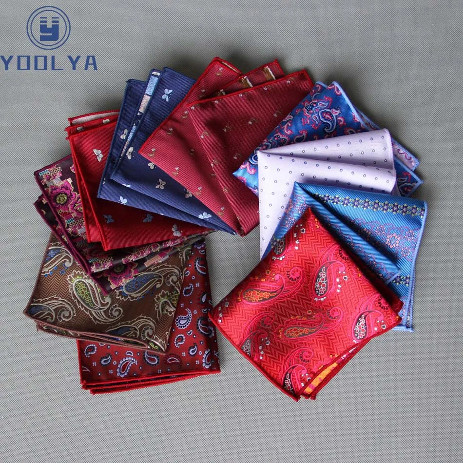 Высококачественный мужской носовой платок с цветочным узором пейсли рулонный