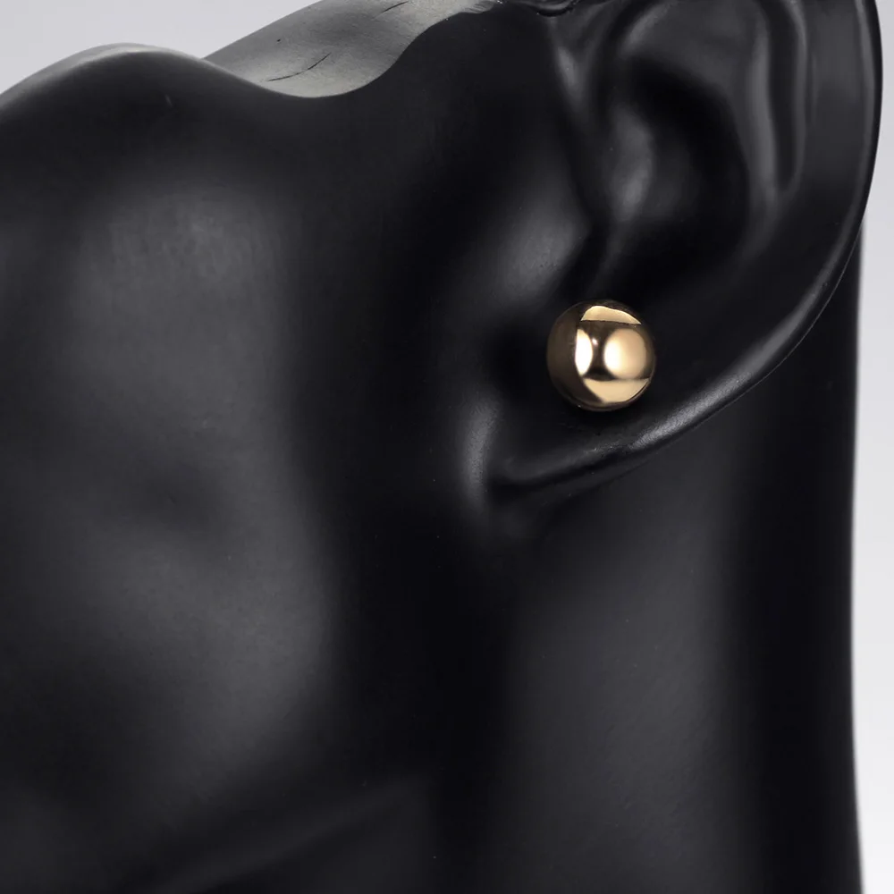 Серьги гвоздики Neoglory Стразы с маленькими шариками три пары набор для женщин