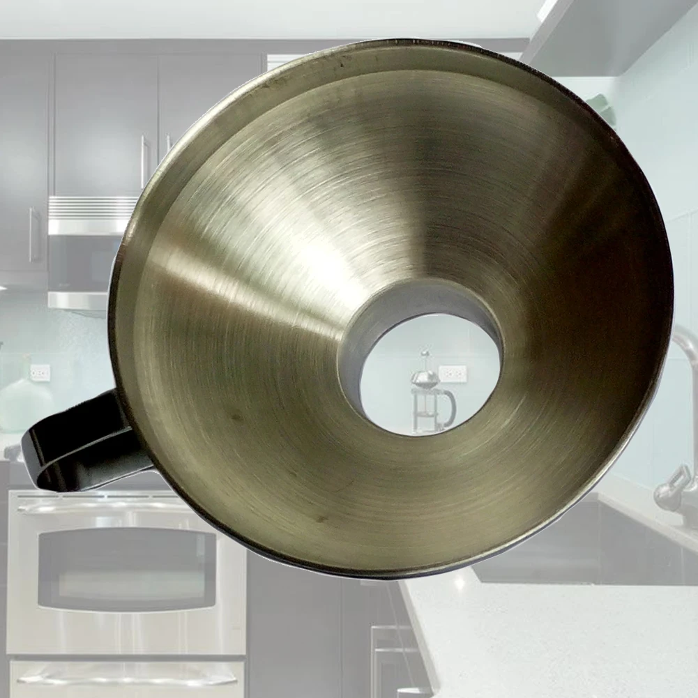 Кухня гаджеты еда фильтр воронка портативный может серебро широкий из