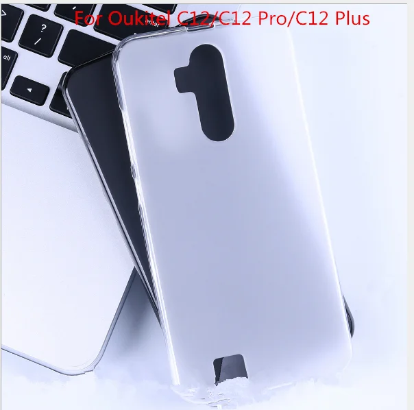 Для Oukitel C12 Pro гелевый ТПУ тонкий мягкий чехол с защитой от катания на лыжах задняя