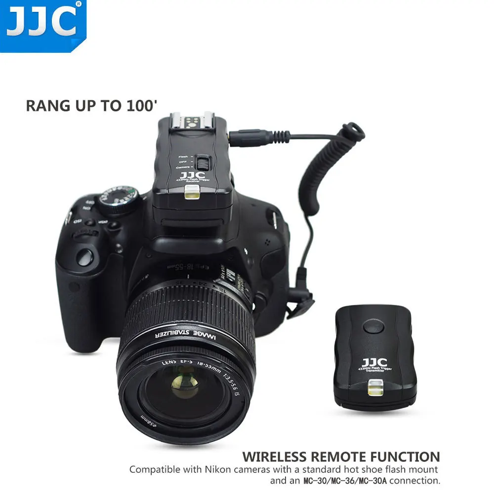 Беспроводной триггер JJC с дистанционным спуском затвора для Nikon D500 D5 D810 D4s D2H D1x D1h D2x
