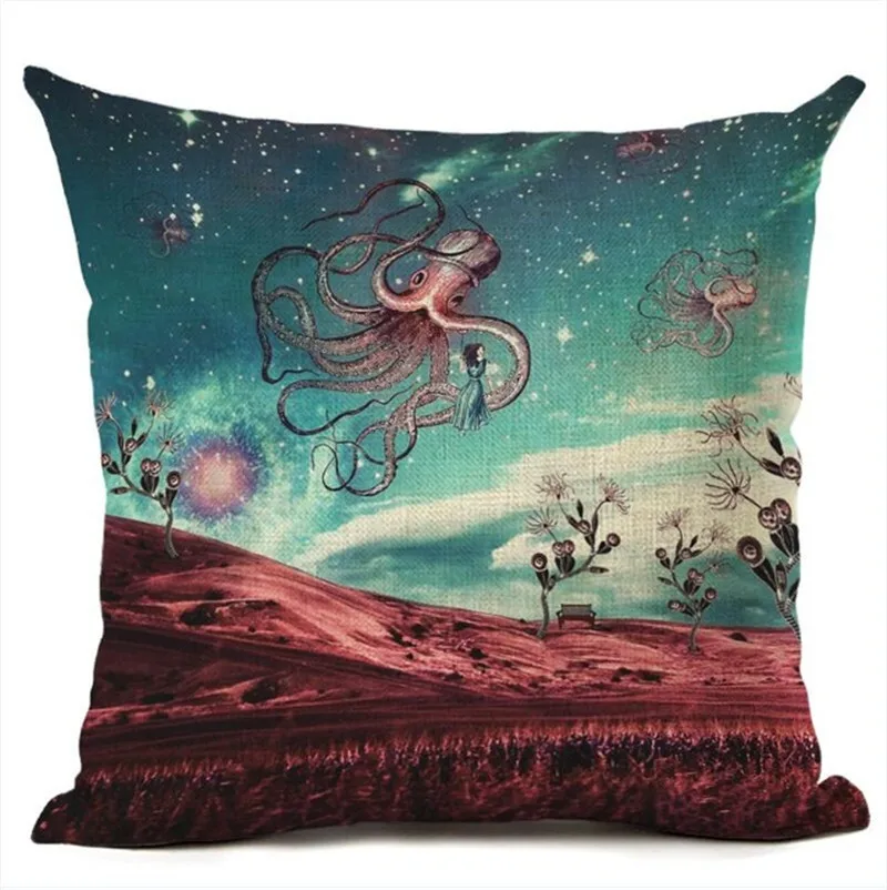 Новая льняная наволочка для девочек украшения спальни дивана сиденья автомобиля