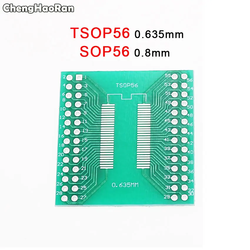 SOP56 ChengHaoRan QFN44 48 QFP32 SOP24 SSOP24 QFP64 QFN64/40 TSOP56 для DIP PCB плата передачи DIP-24/32/40/48 кнопочный экран шаг адаптер - Цвет: SOP56