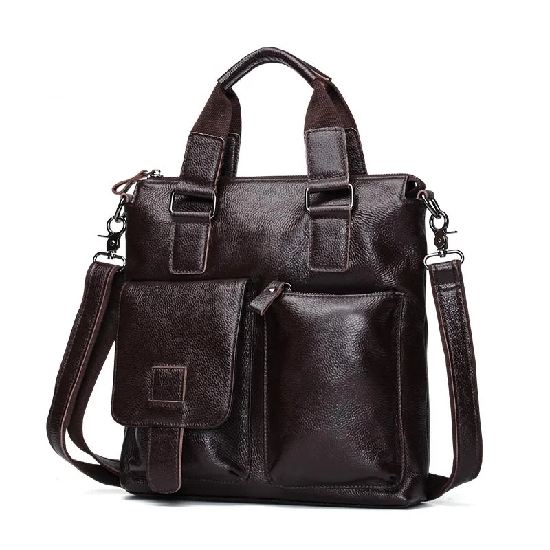 Мужская сумка из натуральной воловьей кожи дорожная через плечо мужская с