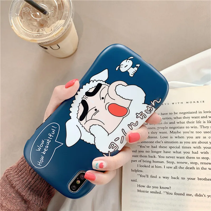 Crayon Shin chan Nohara Shinnosuke Shiro чехлы для телефонов iPhone 6 6s 7 8 Plus X XR XS MAX Забавный мультяшный