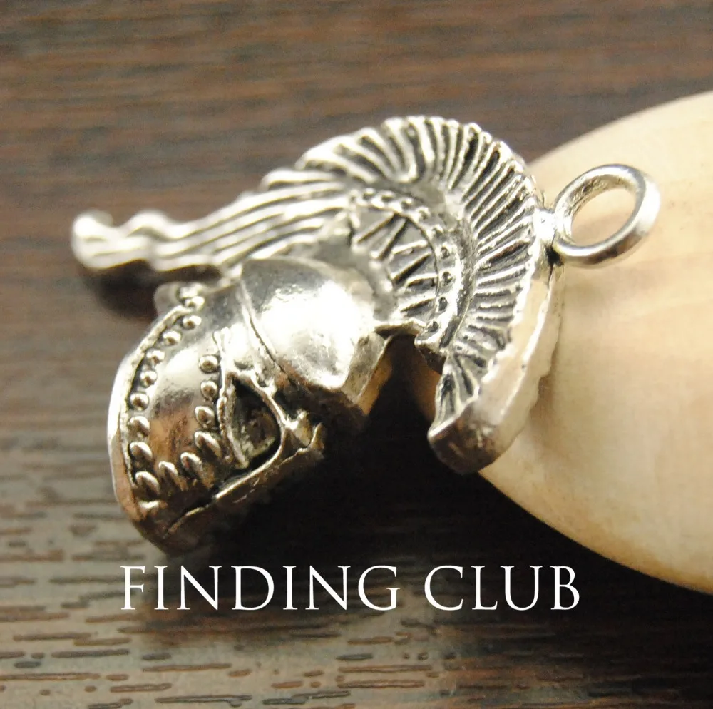 10 шт. аксессуары для подвесок в виде римских самурайских шляп 29 х38 мм | Украшения и