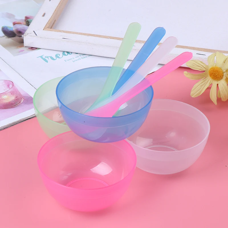 

New DIY FaceCare Makeup Tools Kit Plastic FaceMask Bowl Stick Brush Set Mixing Applying