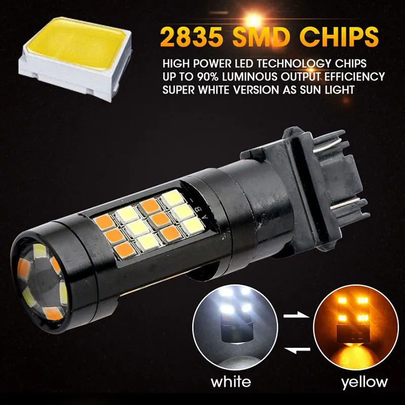 Hlxg 2 шт. T25 Led 3157 дневные огни для автомобильных парковочных ламп сигнальная лампа