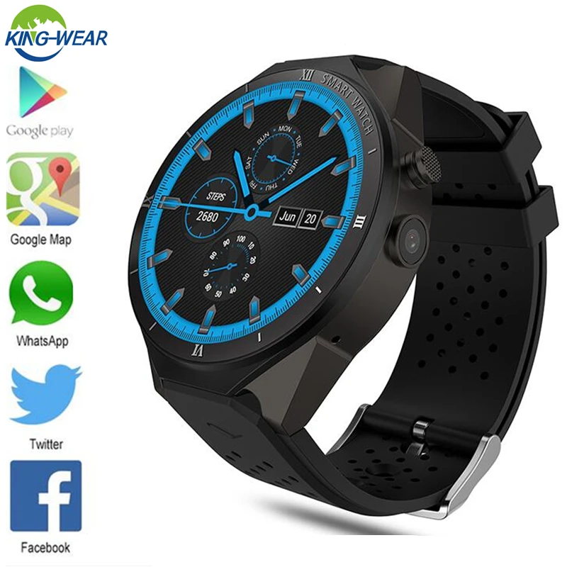Новейший KW88 PRO Смарт-часы для телефона SIM+ gps+ GPRS+ 3G+ 1 Гб ОЗУ+ 16 Гб ПЗУ для Apple iphone 6 6S 8 plus samsung huawei watch