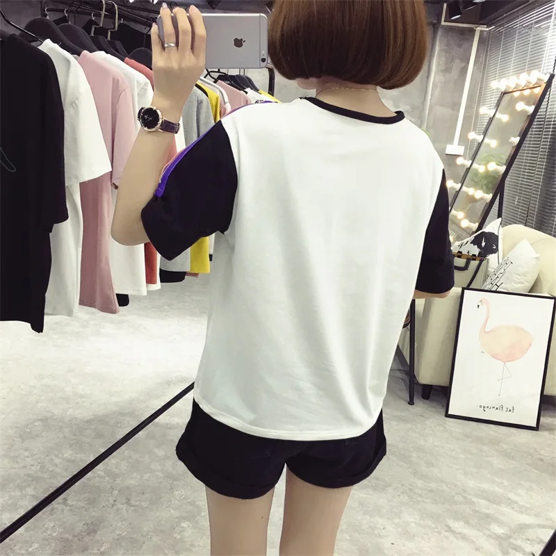 Горячая Распродажа модная женская футболка RLYAEIZ новинка модные женские футболки