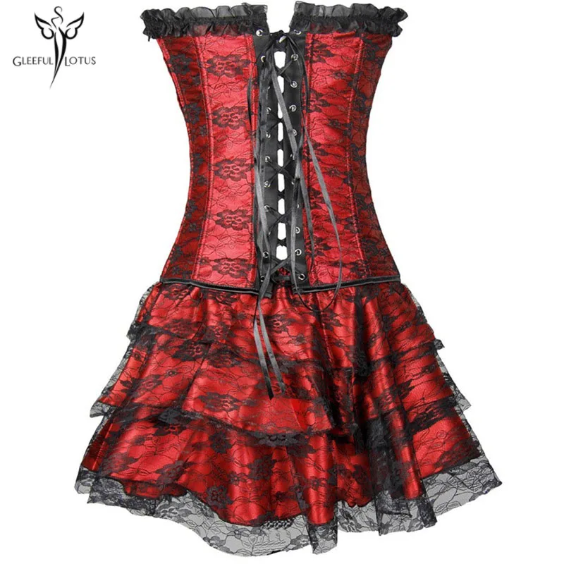 Корсет со шнуровкой готический моделирующий корсет платье для похудения