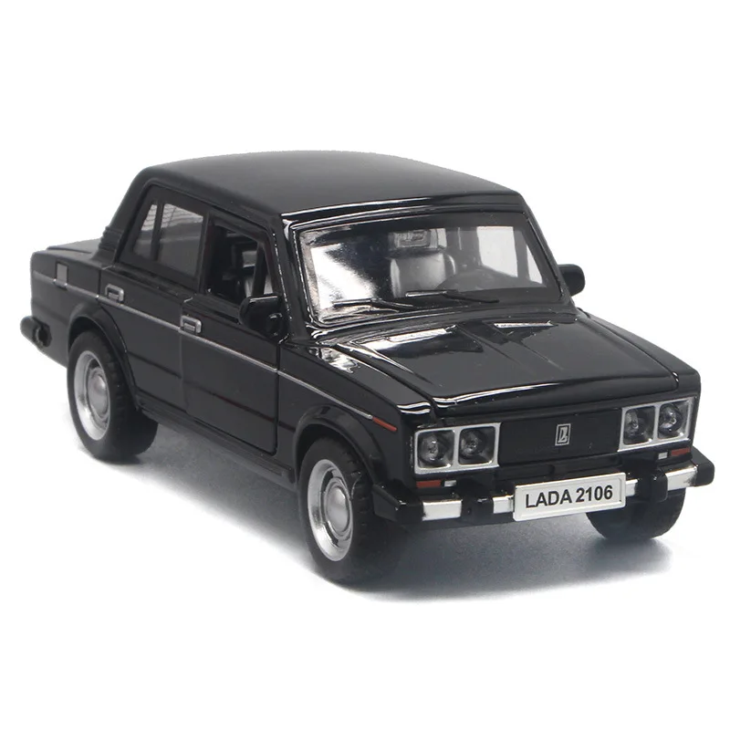 1 Горячая Распродажа, ретро русский автомобиль Лада, высокая имитация 1:32, модель Лада из сплава, 4 открытые двери, русские автомобильные игрушки - Цвет: 1