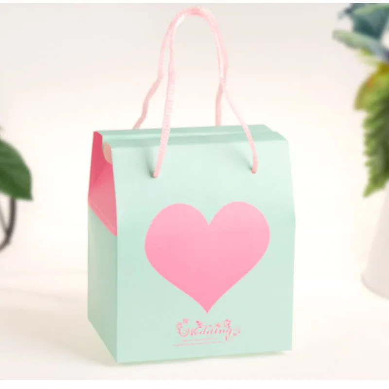 10 шт./лот творческие коробки для конфет розовые с надписью Sweet Love Подарочная